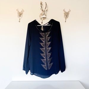 Dainty Hooligan Tops - 🖤 Dainty Hooligan Navy Blouse | Large Dainty Hooligan Tops - 🖤 Dainty Hooligan Navy Blouse | Large